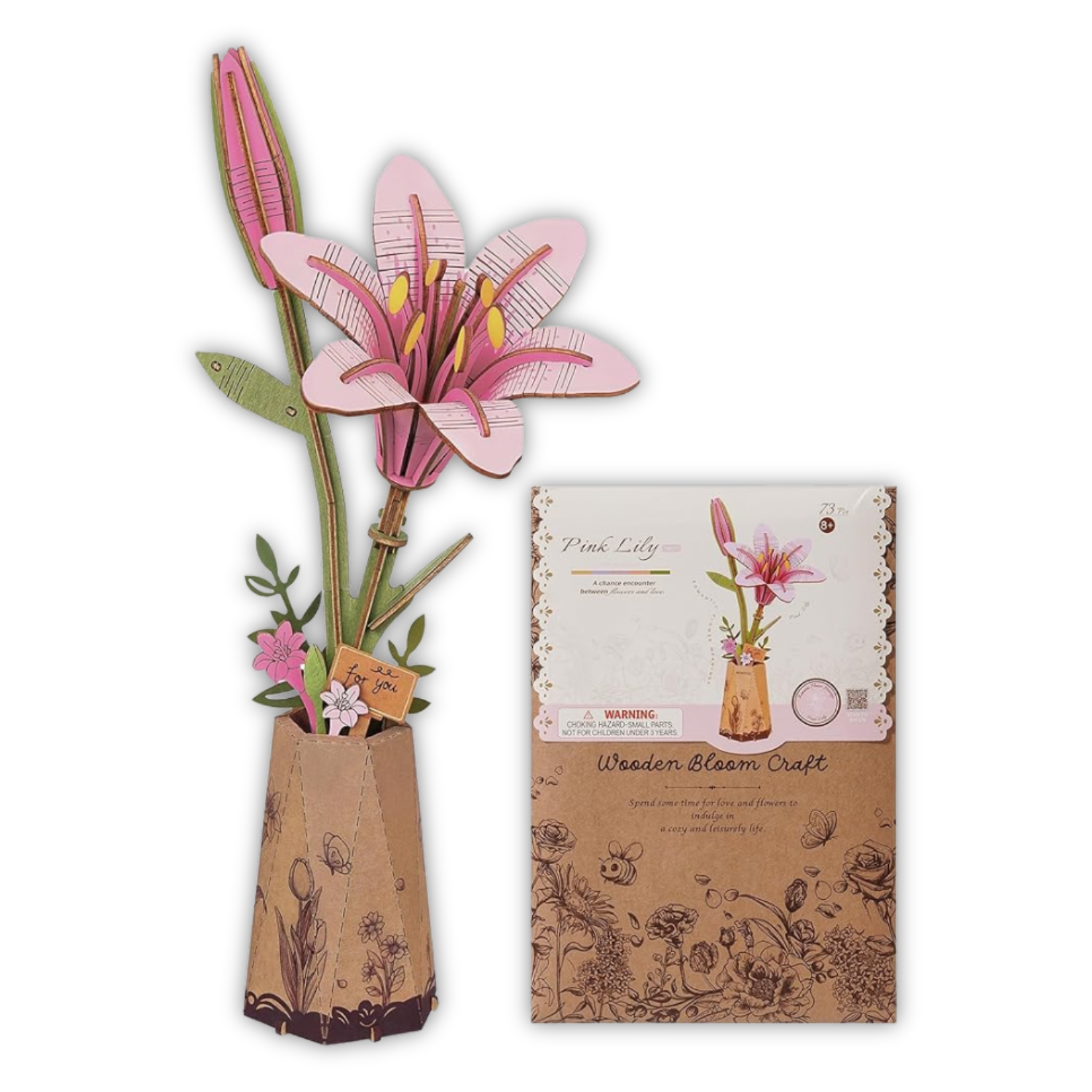 Puzzle 3D Lys Rose