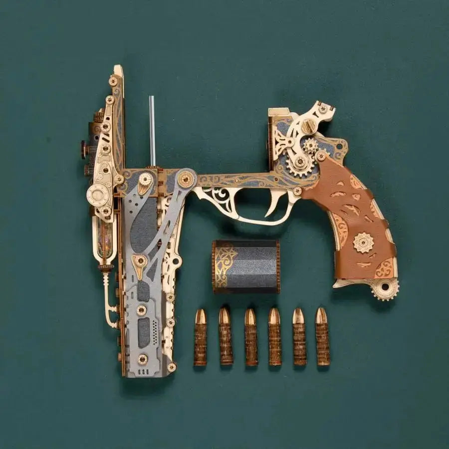 Puzzle 3D Steam Revolver - Crafterra