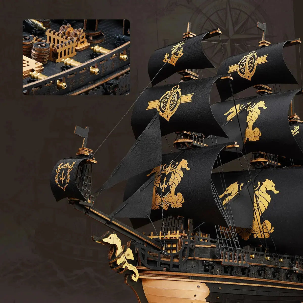 Puzzle 3D The Seahorse Barque - Crafterra