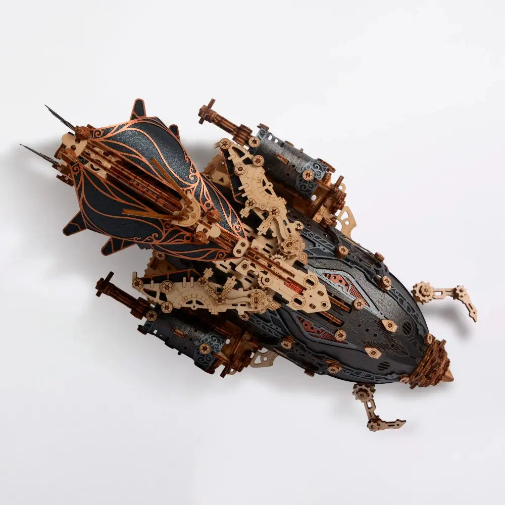 Puzzle de dirigeable en bois comment chat, ornements, accessoires de décoration pour la maison, modèle Miniature, jouets à assembler, cadeaux originaux et amusants Puzzle 3D France