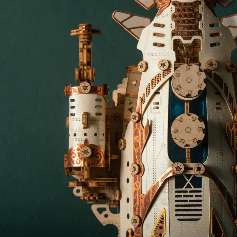 Puzzle de dirigeable en bois comment chat, ornements, accessoires de décoration pour la maison, modèle Miniature, jouets à assembler, cadeaux originaux et amusants Puzzle 3D France