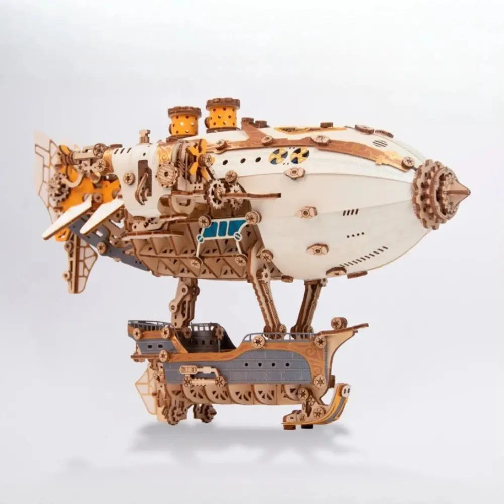 Puzzle de dirigeable en bois comment chat, ornements, accessoires de décoration pour la maison, modèle Miniature, jouets à assembler, cadeaux originaux et amusants Puzzle 3D France