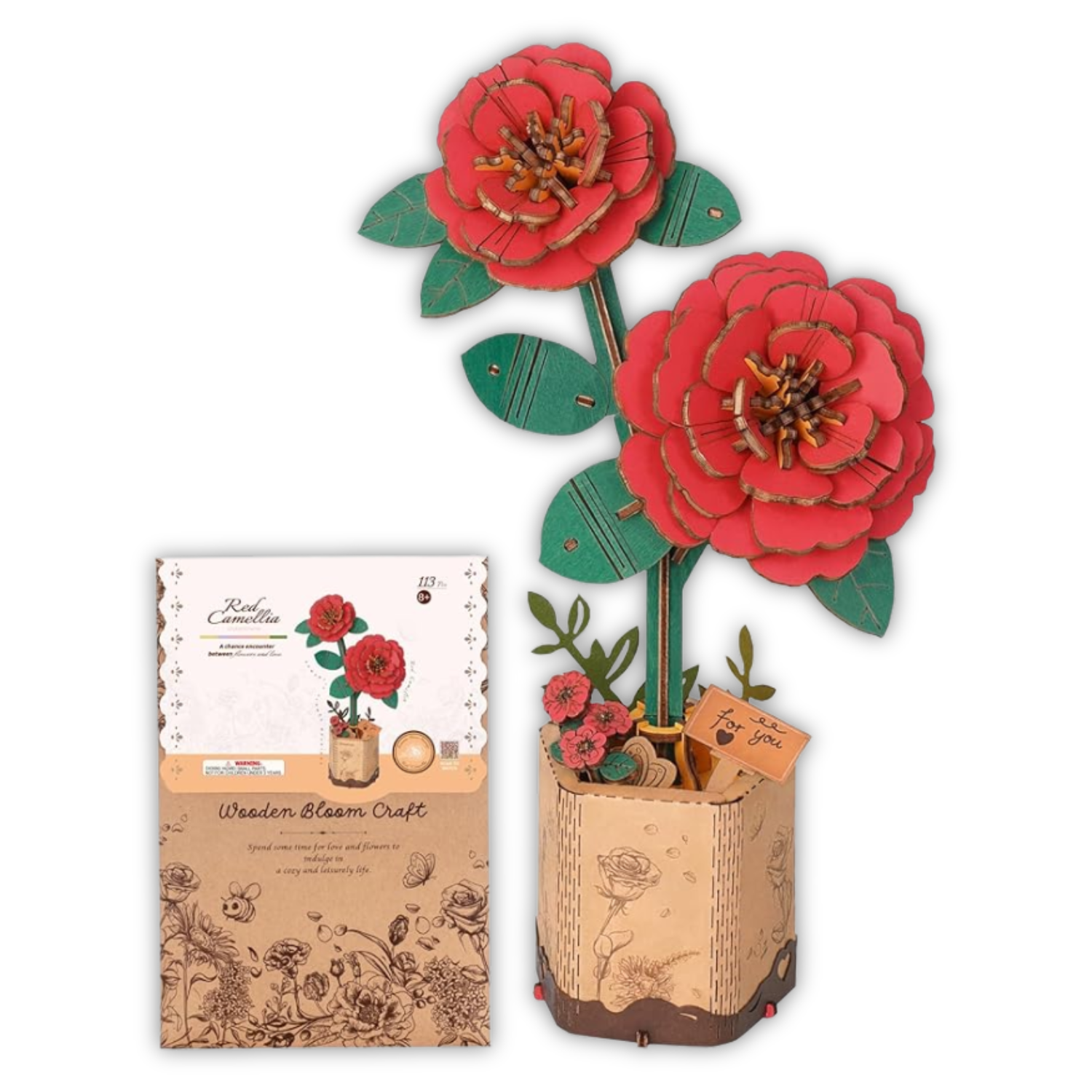 Puzzle 3D Camélia Rouge - Puzzle 3D France