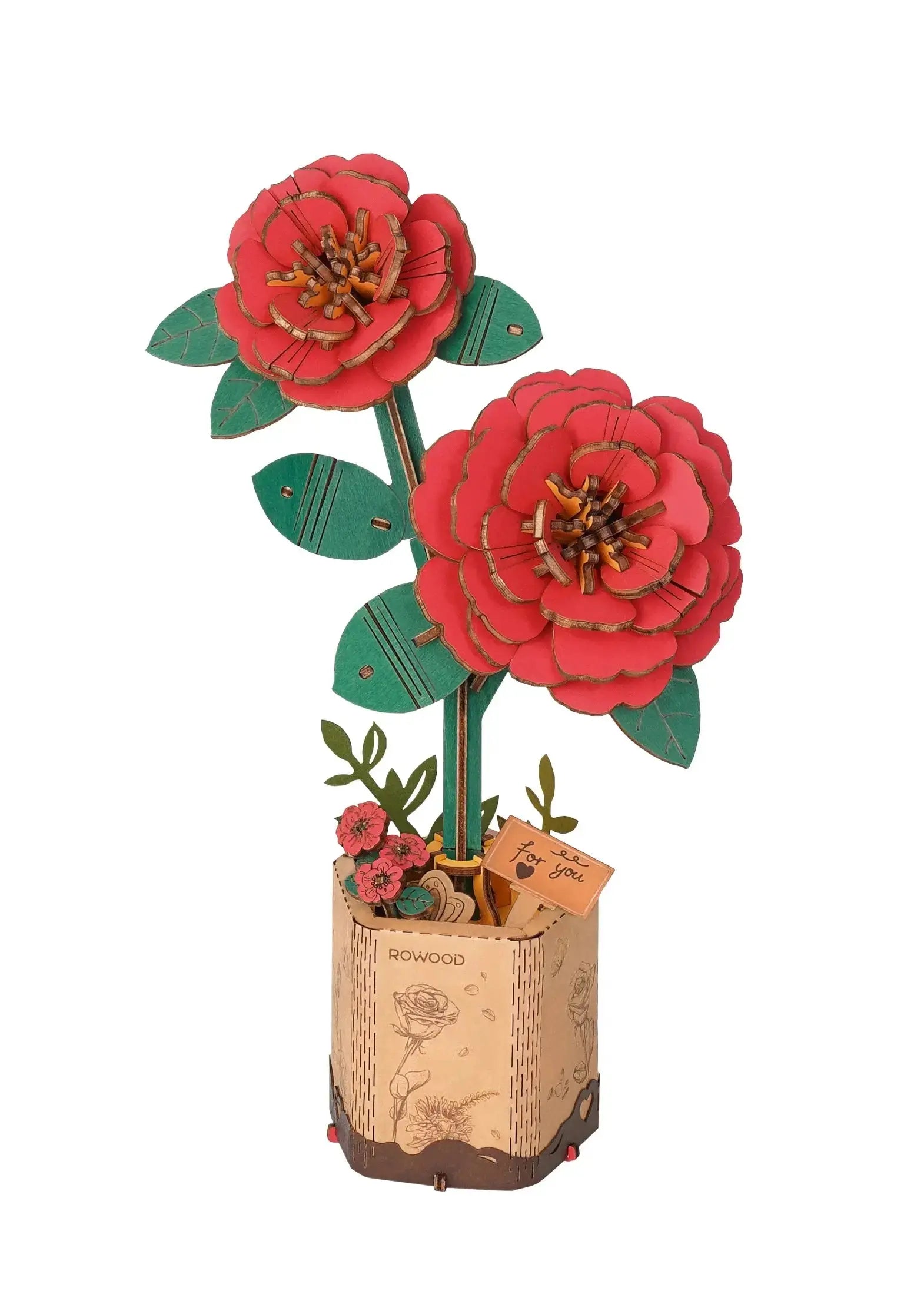 Puzzle 3D Camélia Rouge - Puzzle 3D France