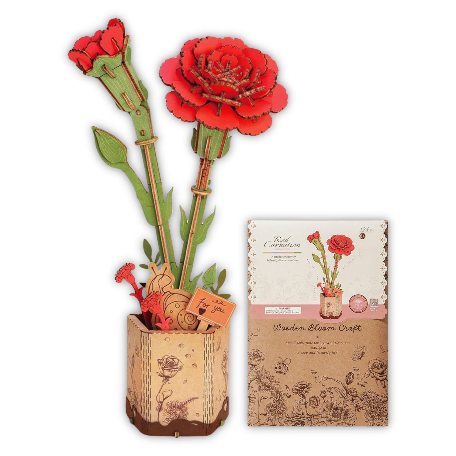Puzzle 3D Œillet Rouge - Puzzle 3D France