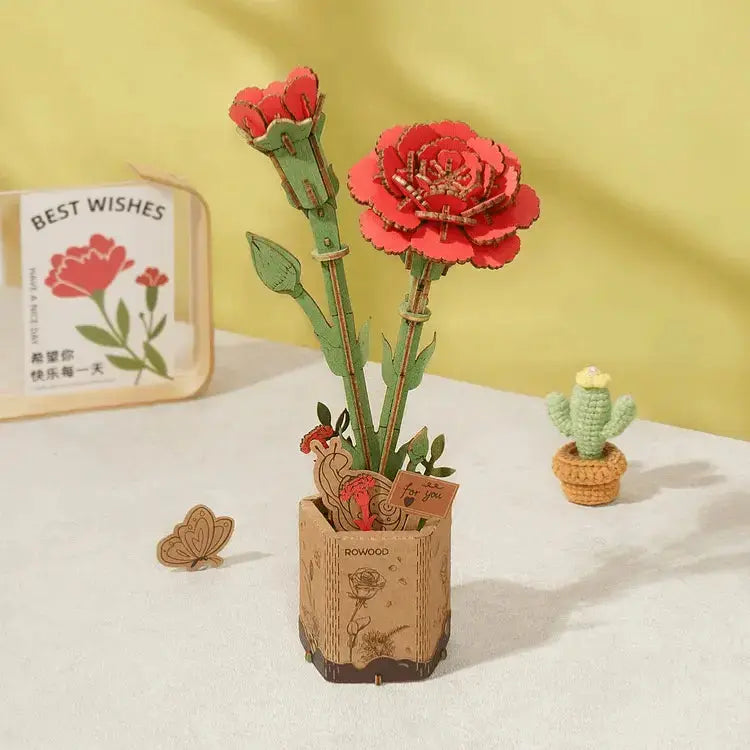 Puzzle 3D Œillet Rouge - Puzzle 3D France