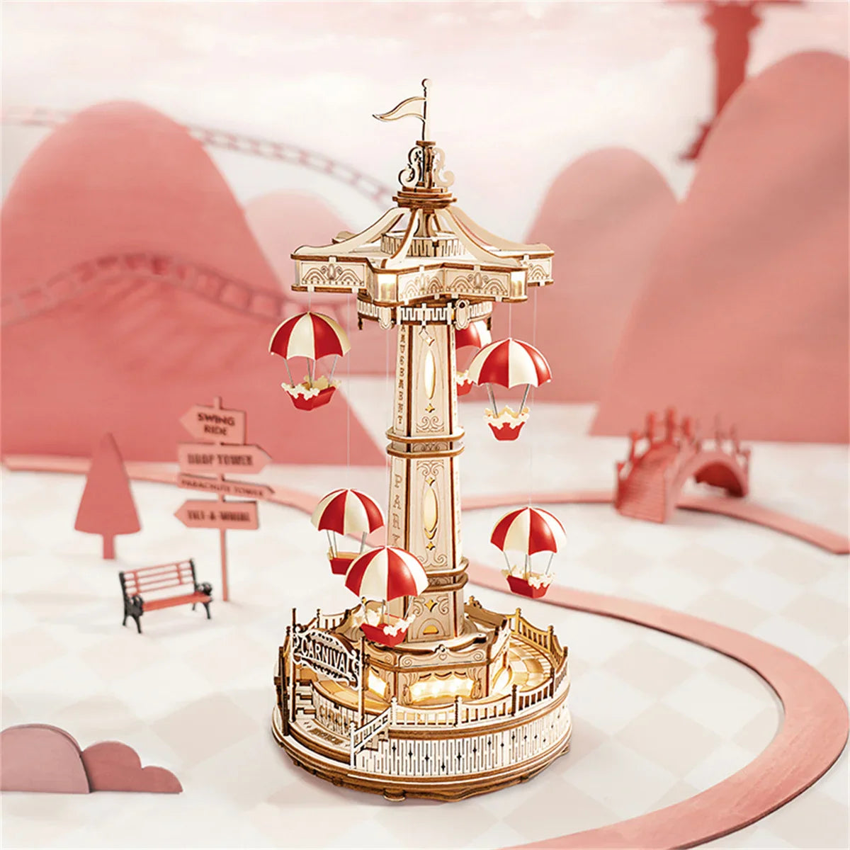 Puzzle 3D Parachute Tower - Puzzle 3D France