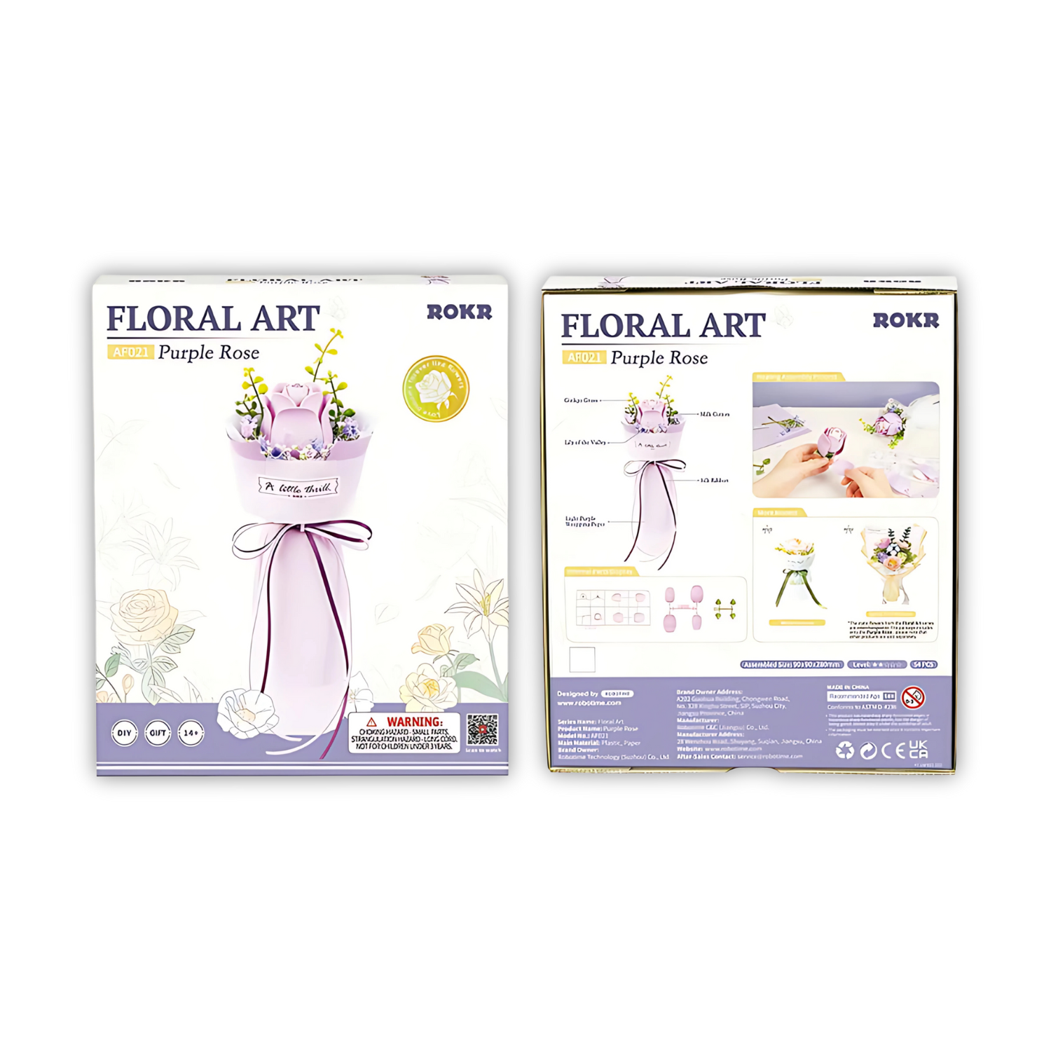 Puzzle 3D Rose Violette - Puzzle 3D France