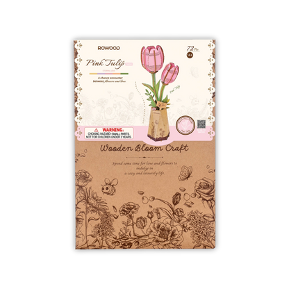 Puzzle 3D Tulipe Rose