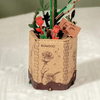 Puzzle 3D Rose Rouge Crafterra