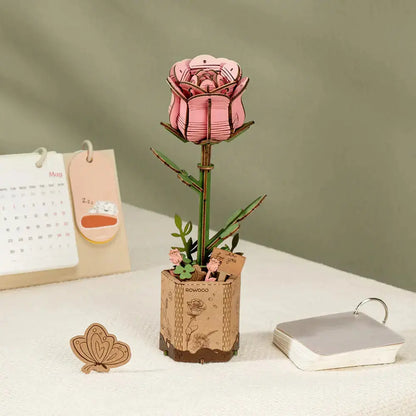 Puzzle 3D Rose rose Crafterra