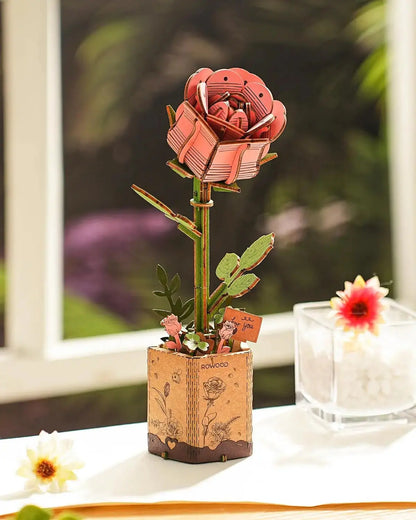 Puzzle 3D Rose rose Crafterra