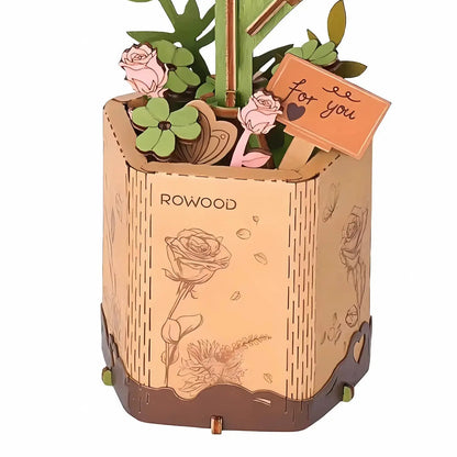 Puzzle 3D Rose rose Crafterra