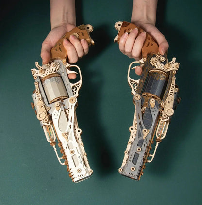 Puzzle 3D Steam Revolver - Crafterra