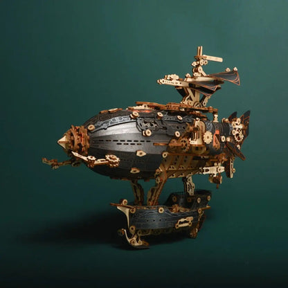 Puzzle de dirigeable en bois comment chat, ornements, accessoires de décoration pour la maison, modèle Miniature, jouets à assembler, cadeaux originaux et amusants Puzzle 3D France