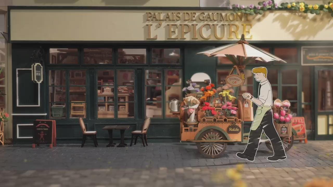 Charger la vidéo: Puzzle 3D Blossom Cart