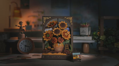 Puzzle 3D Tournesol Doré