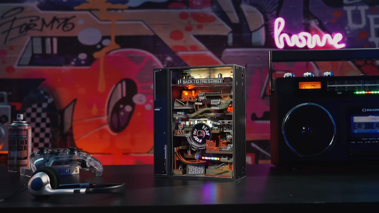 Charger la vidéo: Puzzle 3D Marble Run - Hip Hop Street