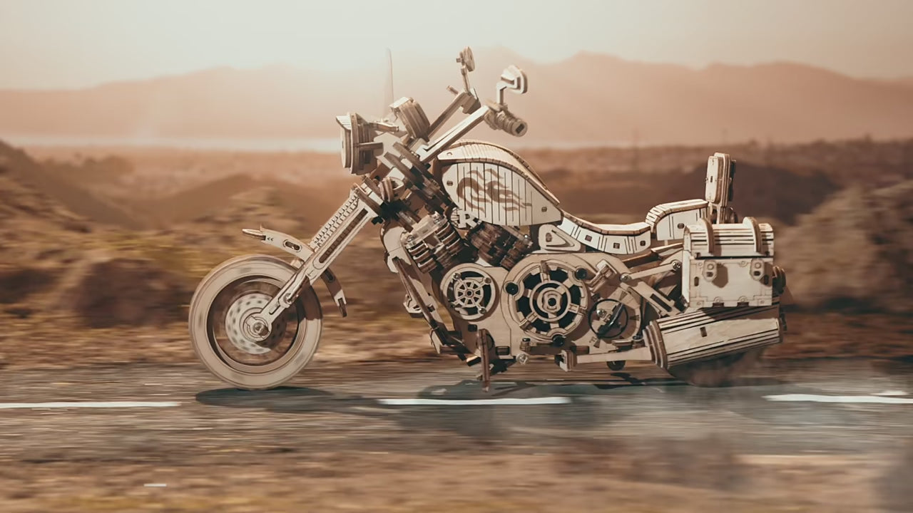 Charger la vidéo: Puzzle 3D Moto Cruiser