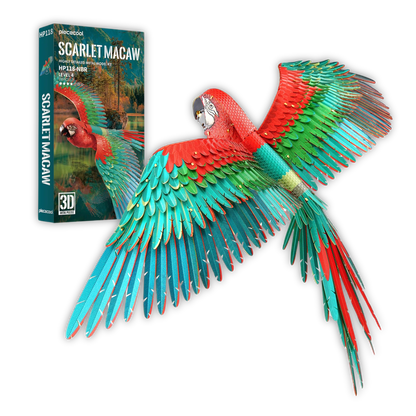 Puzzle 3D Ara rouge - Puzzle 3D France