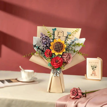 Puzzle 3D Bouquet de Fleurs en Bois - Puzzle 3D France