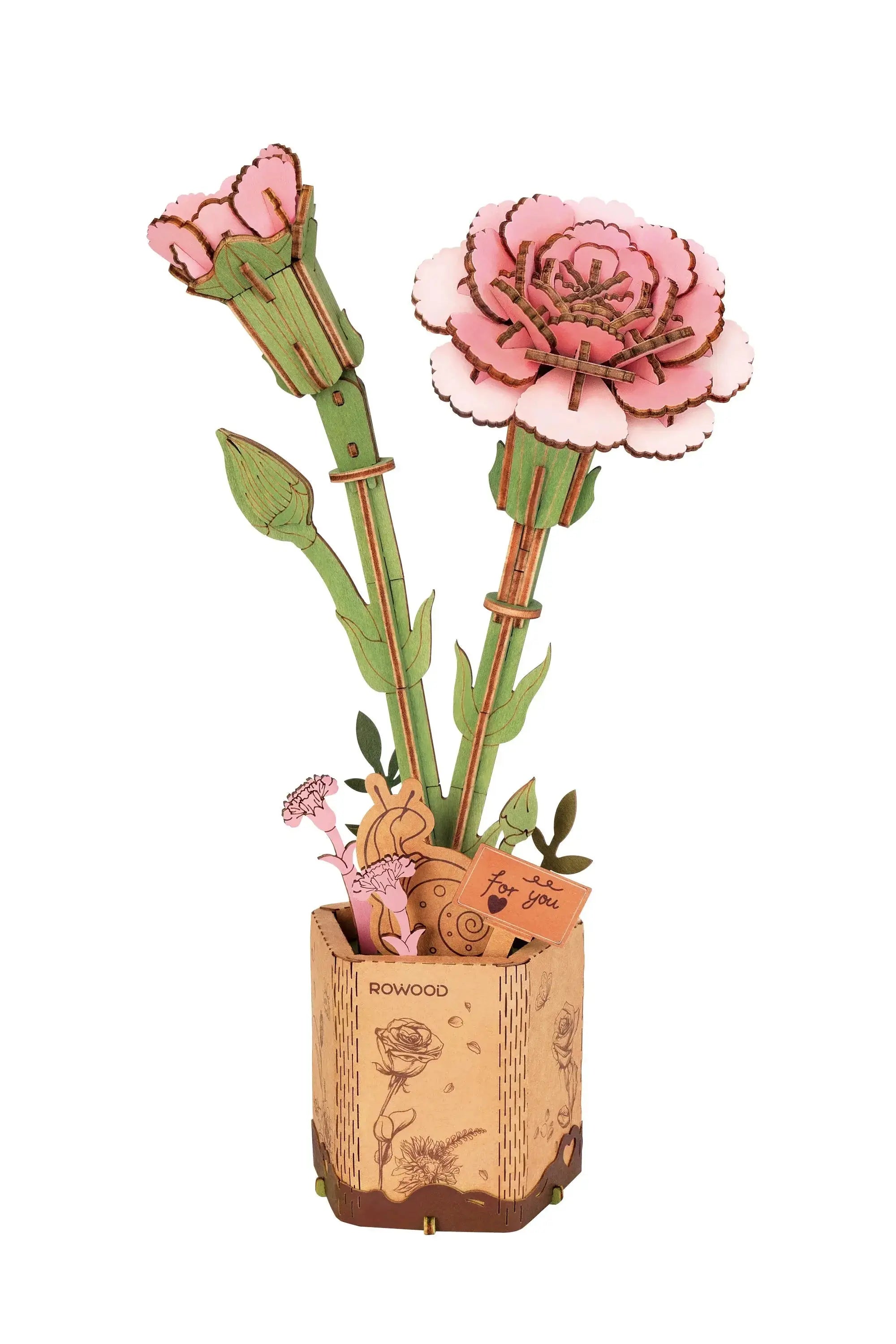 Puzzle 3D Œillet Rose - Puzzle 3D France