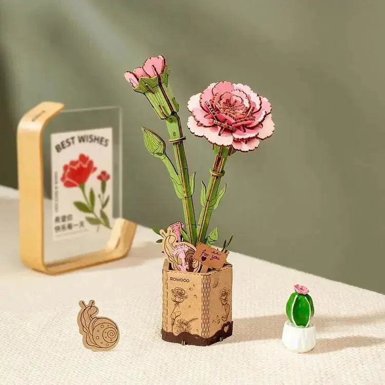 Puzzle 3D Œillet Rose - Puzzle 3D France