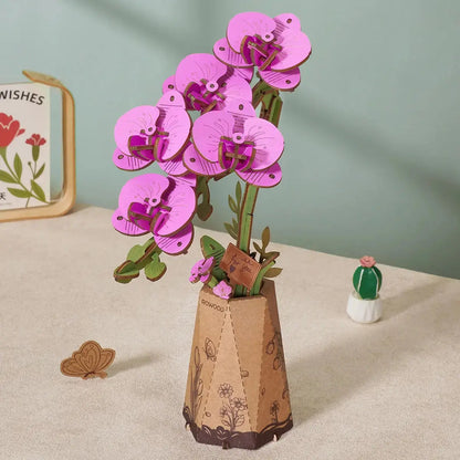 Puzzle 3D Orchidée Papillon Pourpre - Puzzle 3D France