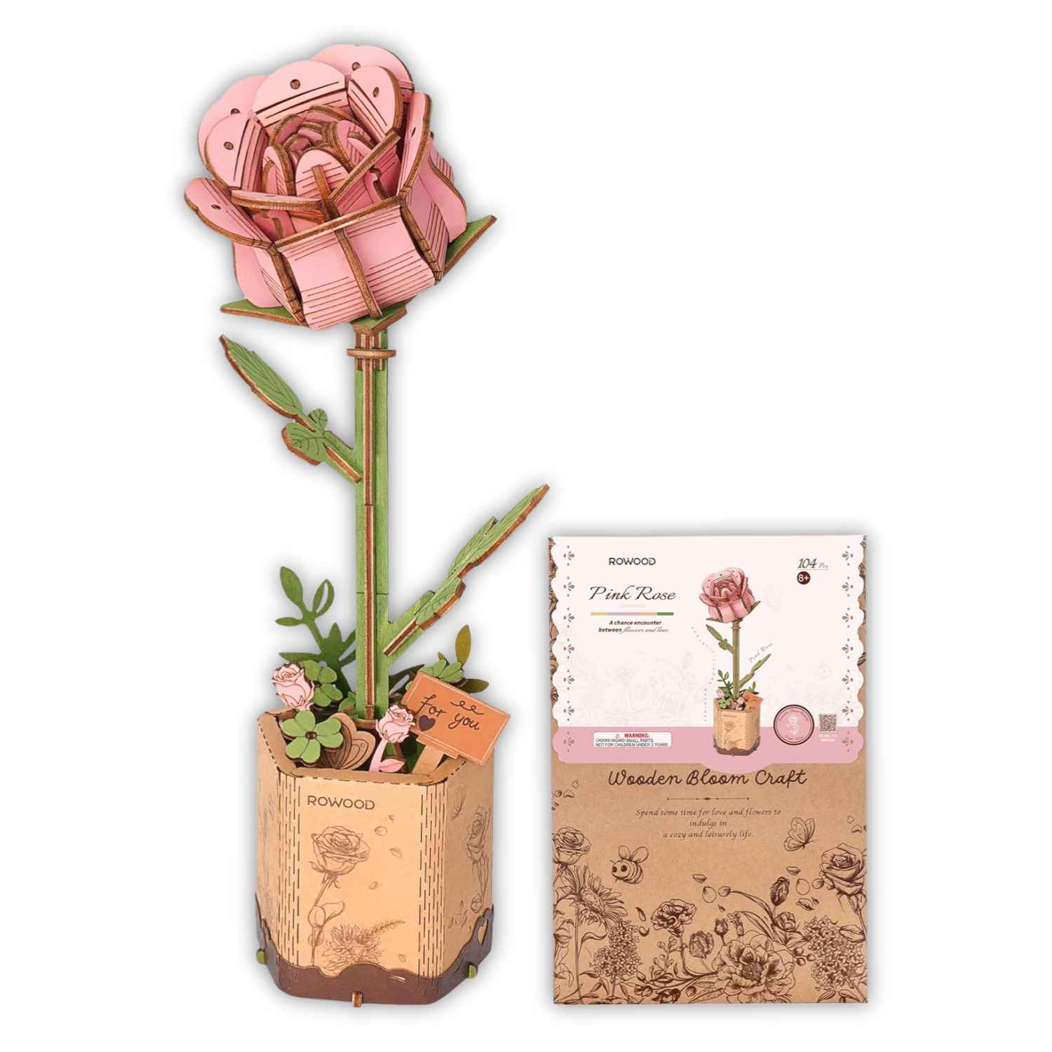 Puzzle 3D Rose rose - Puzzle 3D France