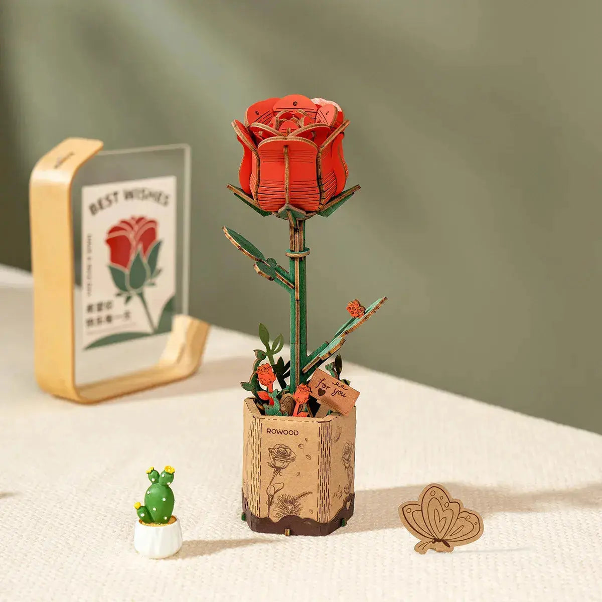 Puzzle 3D Rose Rouge - Puzzle 3D France
