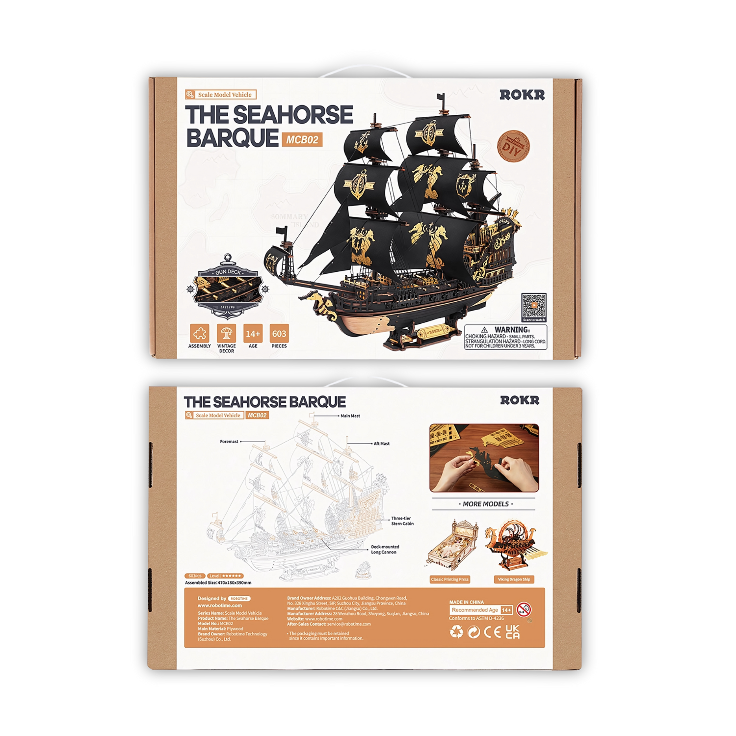 Puzzle 3D The Seahorse Barque - Puzzle 3D France