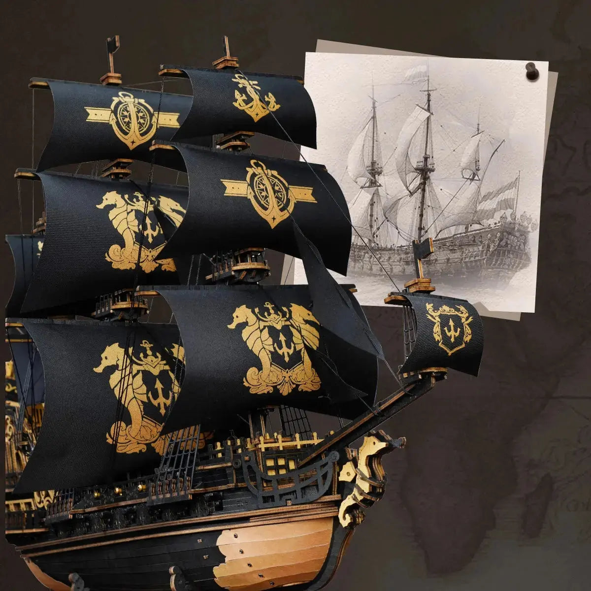 Puzzle 3D The Seahorse Barque - Puzzle 3D France