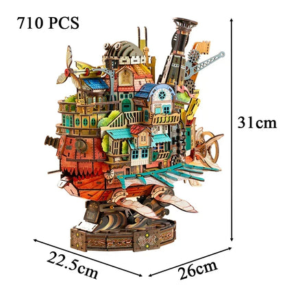 Puzzle 3D Traveling Castle