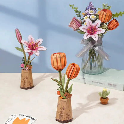 Puzzle 3D Tulipe Orange - Puzzle 3D France