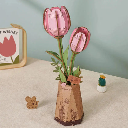 Puzzle 3D Tulipe Rose - Puzzle 3D France