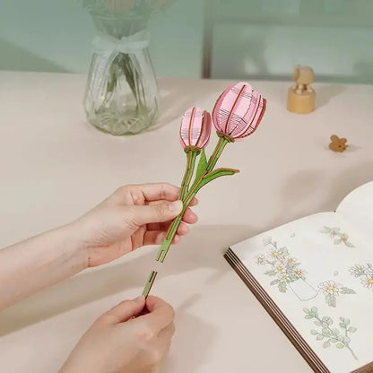 Puzzle 3D Tulipe Rose - Puzzle 3D France