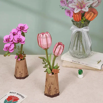 Puzzle 3D Tulipe Rose - Puzzle 3D France